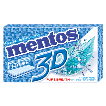 Mentos Gum 3D Fresh Mint Image