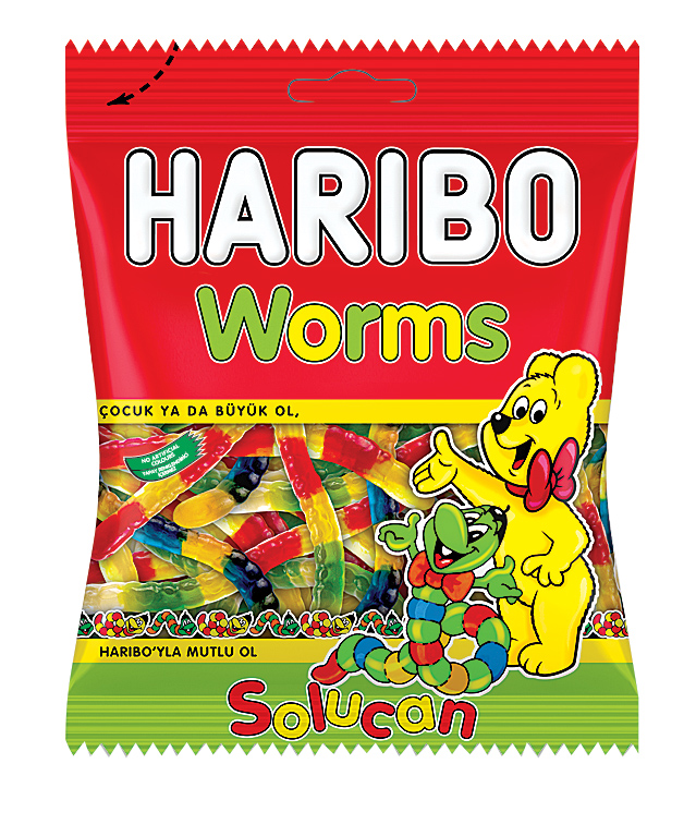 Bonbon Worms 80g HARIBO Image