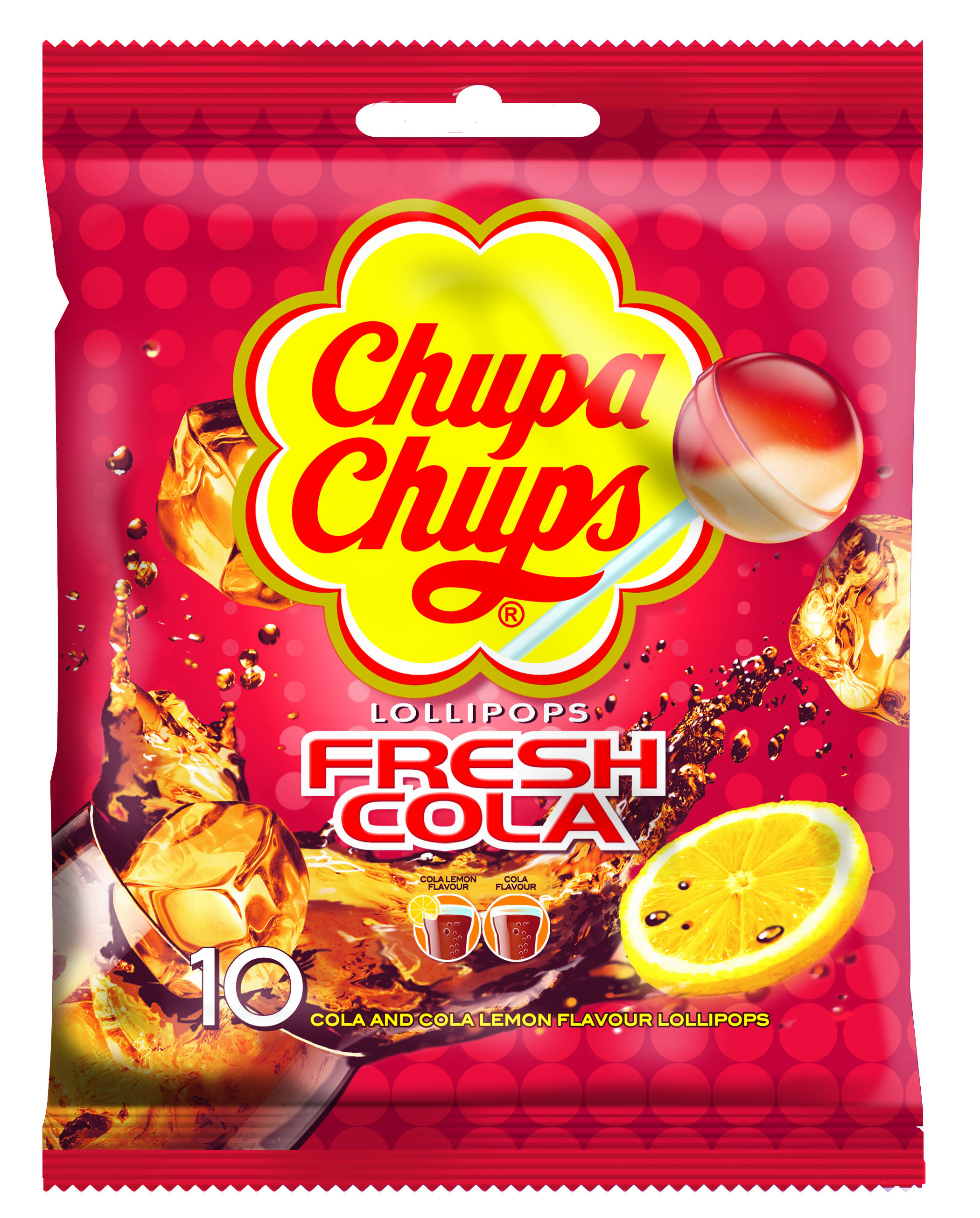 Sachet Chupa-Chups Fresh Cola 10 pièces Image