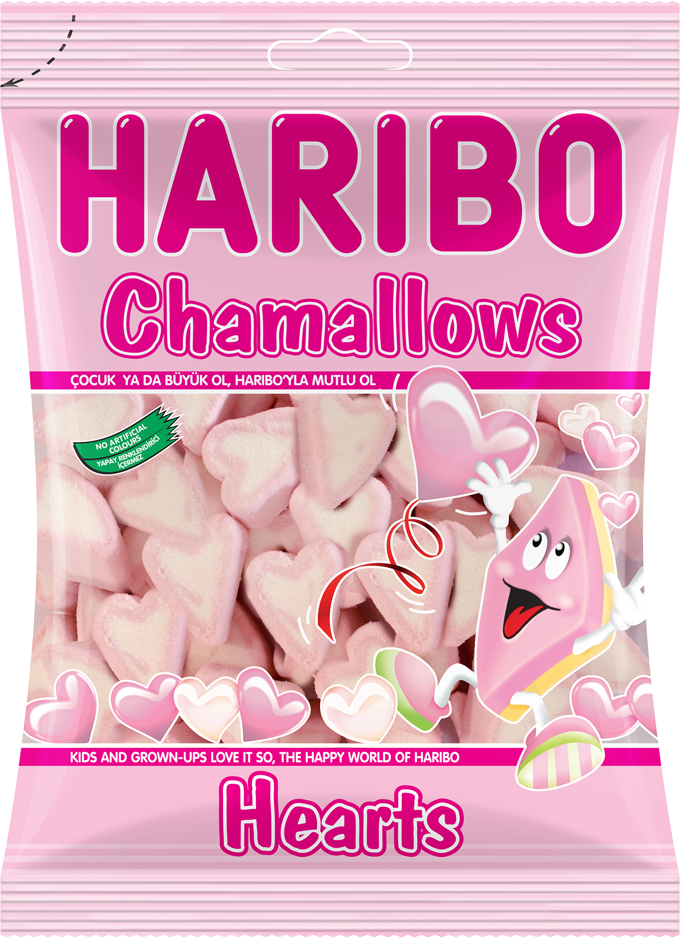 Bonbon Chamallows Hearts 150g HARIBO Image